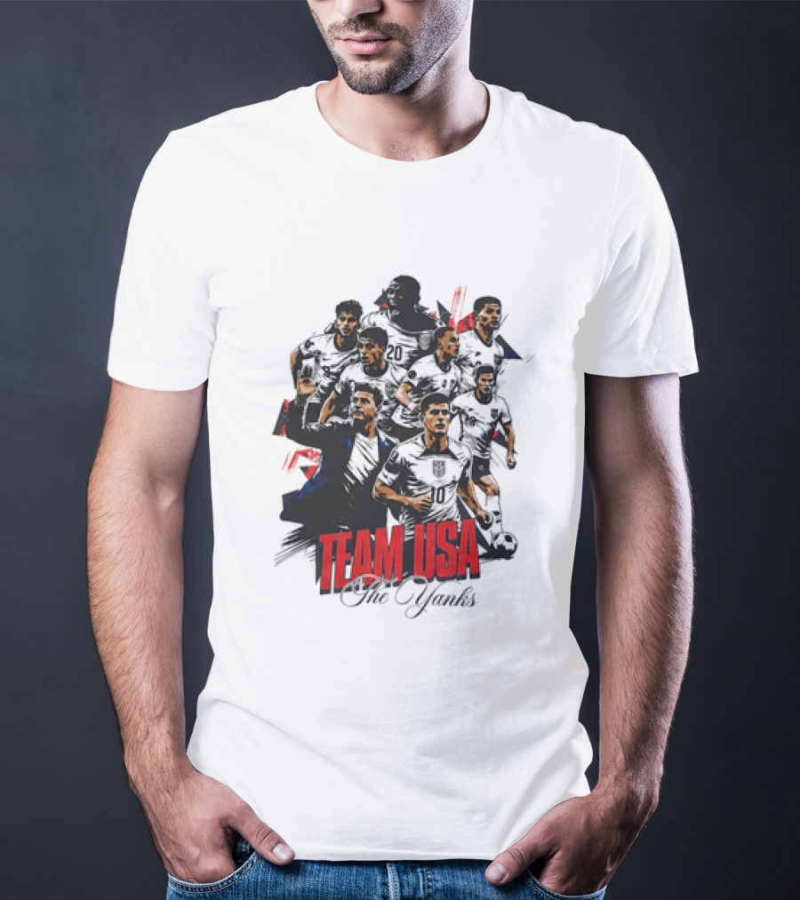 Team USA The Yanks USMNT Collage T-Shirt