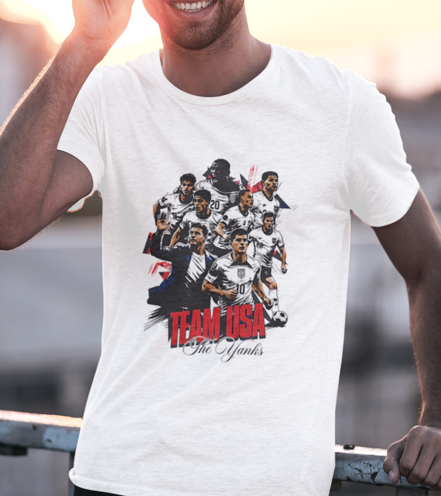 Team USA The Yanks USMNT Collage T-Shirt