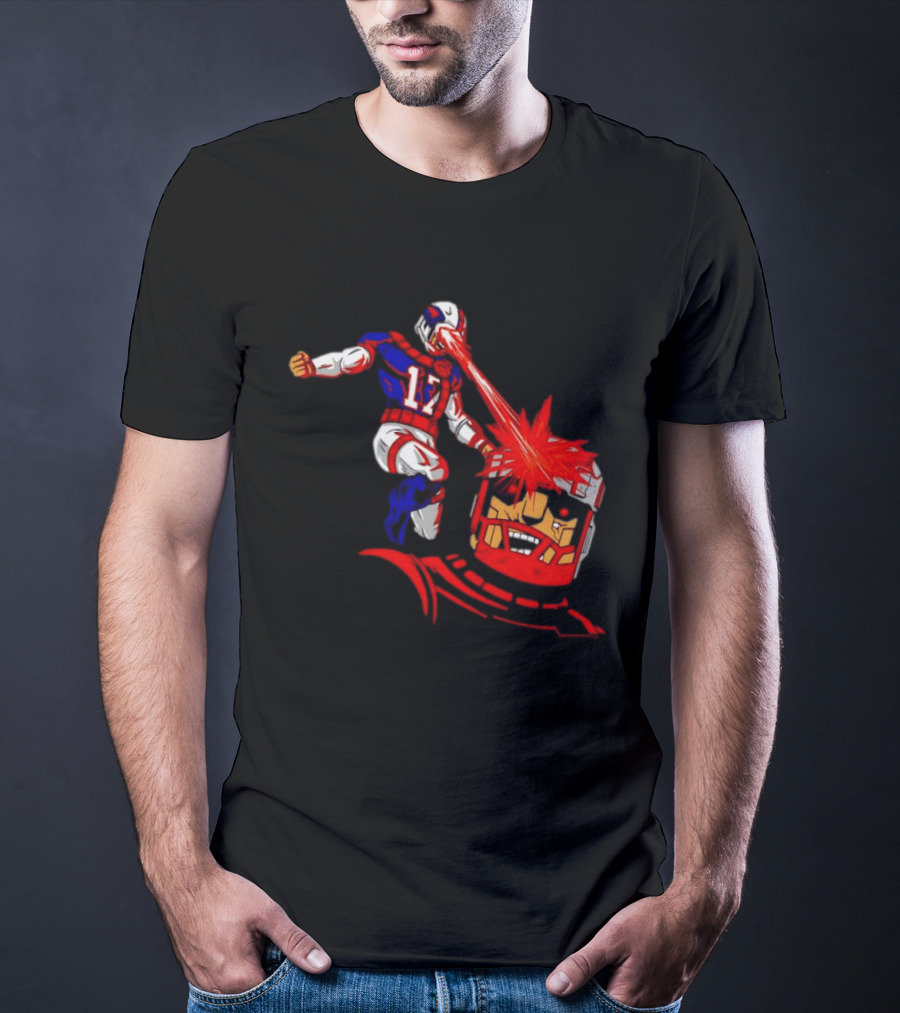 Buffalo Bills Josh Allen Laser Eyes Vs. Bo Jackson Battle Arena T-Shirt