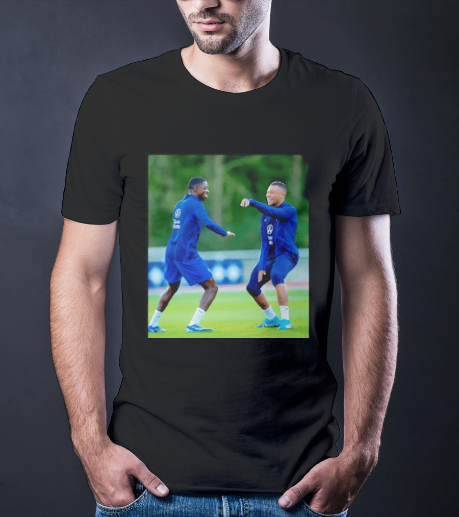 Kylian Mbappe Ousmane Dembele France National Football Team Training France Football Kings Of Europe T-Shirt