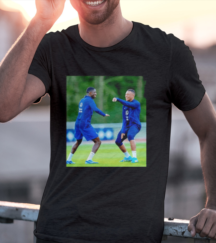 Kylian Mbappe Ousmane Dembele France National Football Team Training France Football Kings Of Europe T-Shirt