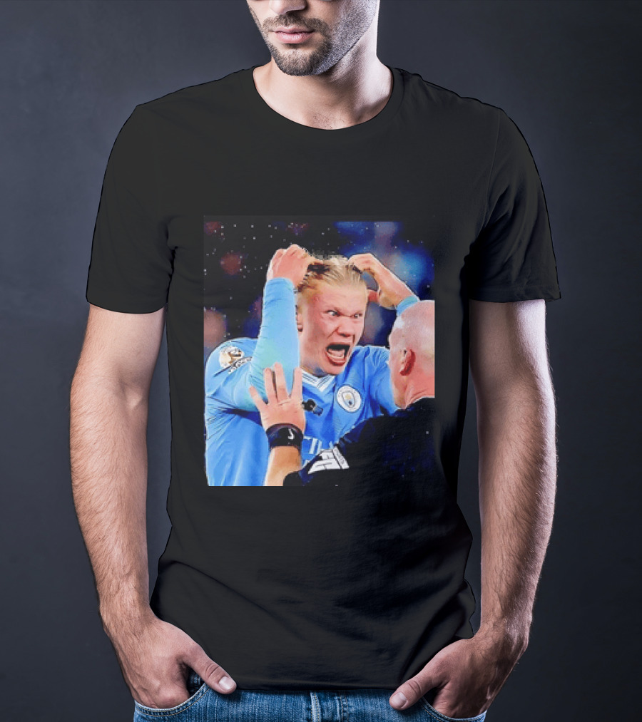 Erling Haaland Manchester City Emotional Reaction T-Shirt