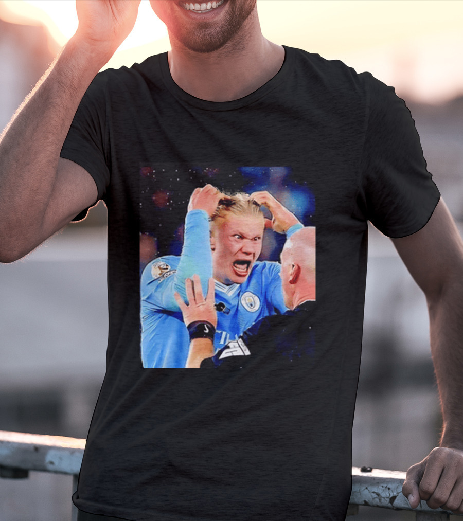 Erling Haaland Manchester City Emotional Reaction T-Shirt