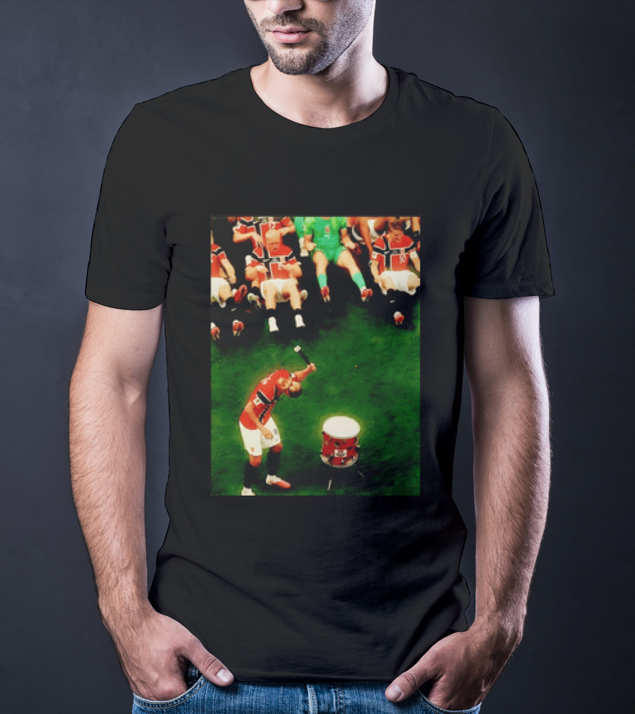 Erling Haaland Norway Football Team Drummer Celebration 26WC T-Shirt