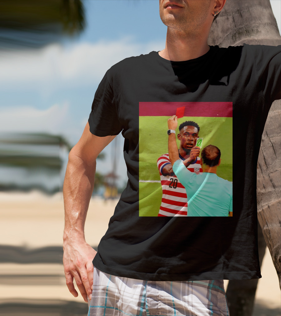 Folarin Balogun USMNT Number 20 Reverse Card Meme Soccer T-Shirt