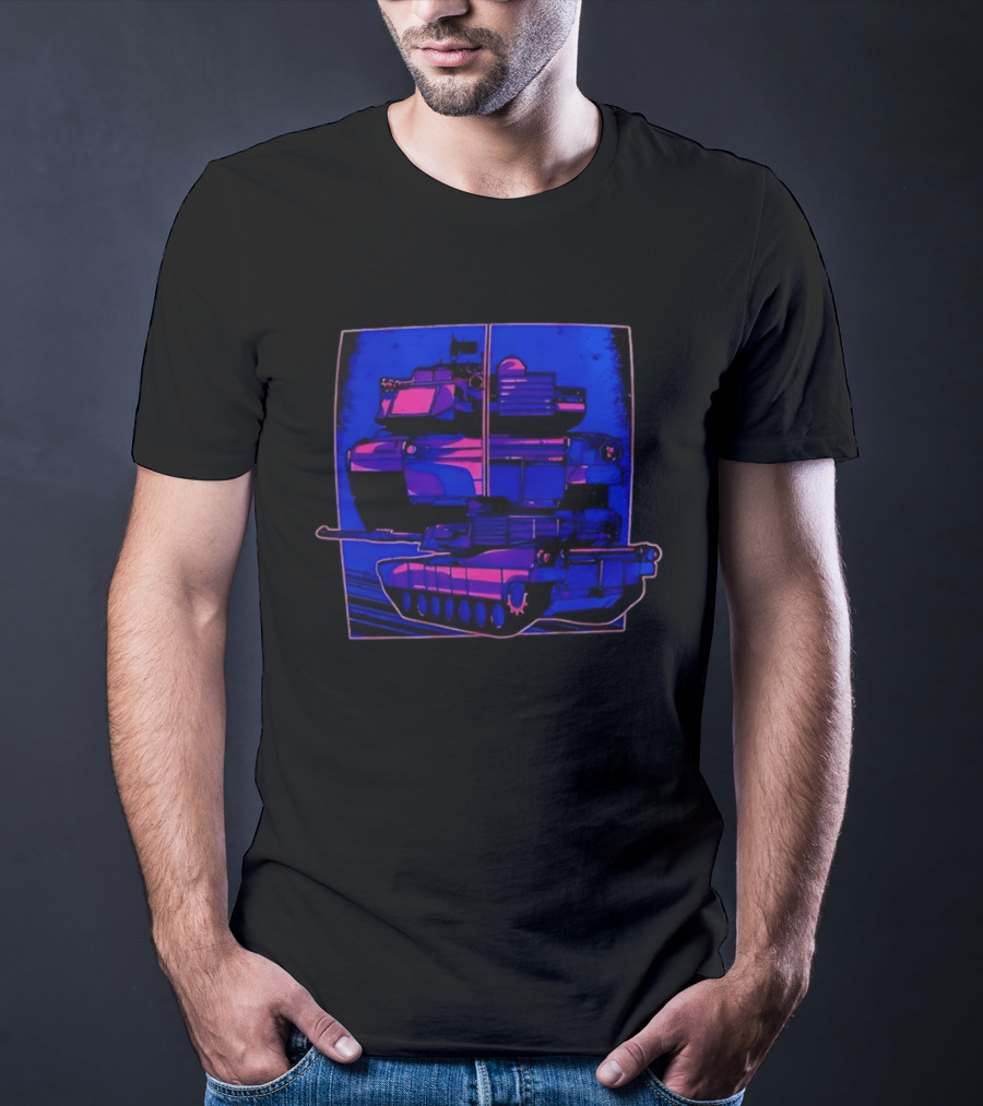 Night Crawler Military Tank Armored Vehicle Dual Palettes T-Shirt