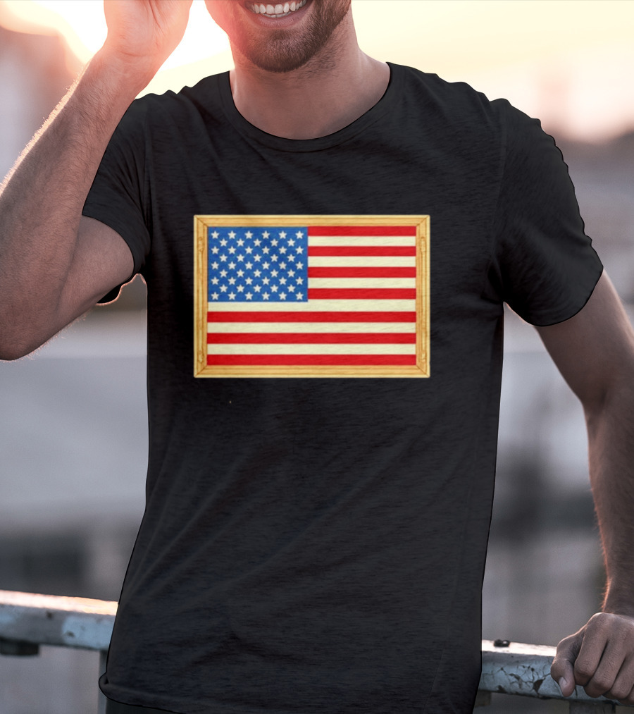 Theodore Roosevelt We Must Dare To Be Great American Flag T-Shirt