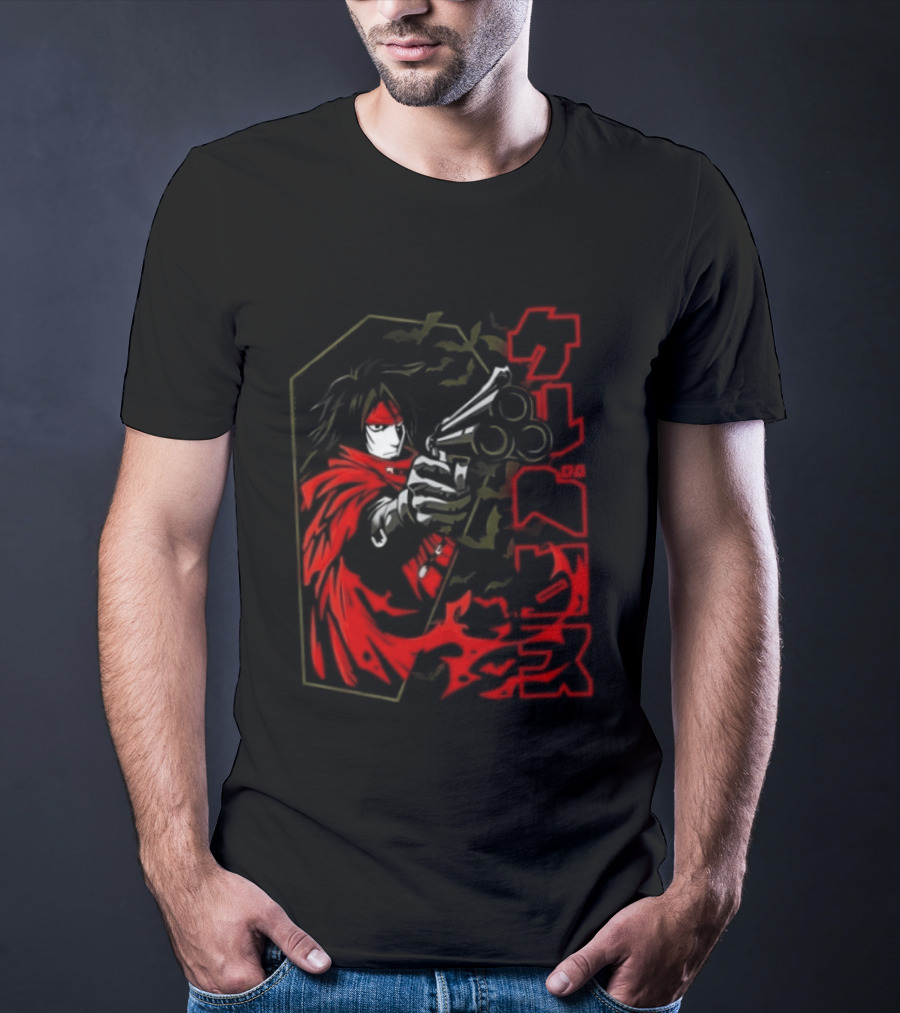 Vincent Valentine Final Fantasy VII Lock N Load Manga T-Shirt