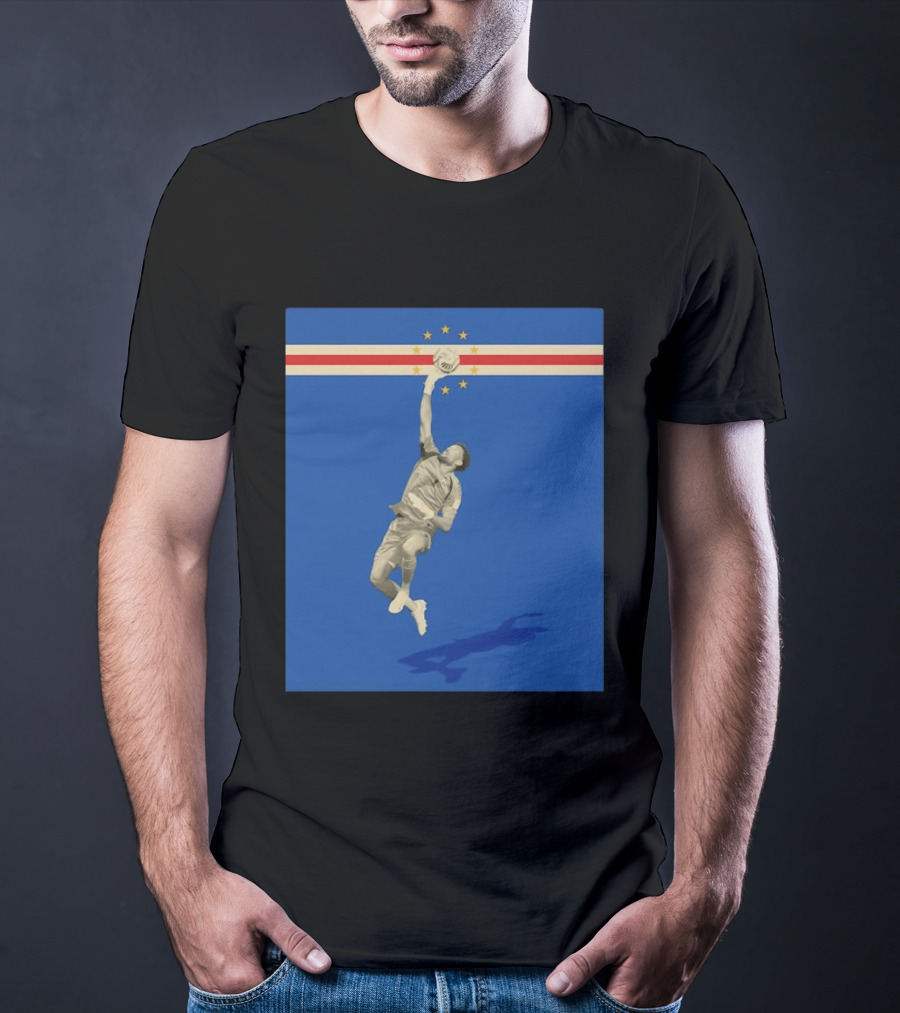Vozinha Cape Verde African Cup Of Nations Soccer Star Goalkeeper Save T-Shirt