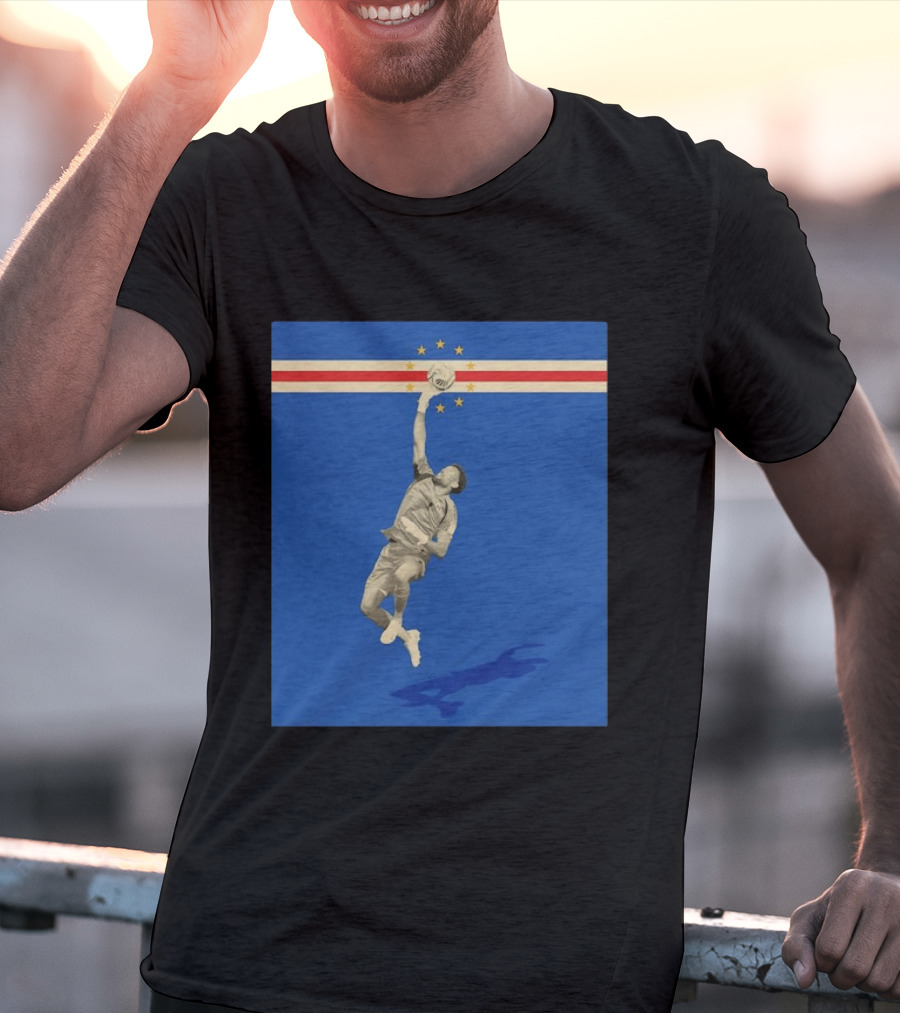 Vozinha Cape Verde African Cup Of Nations Soccer Star Goalkeeper Save T-Shirt