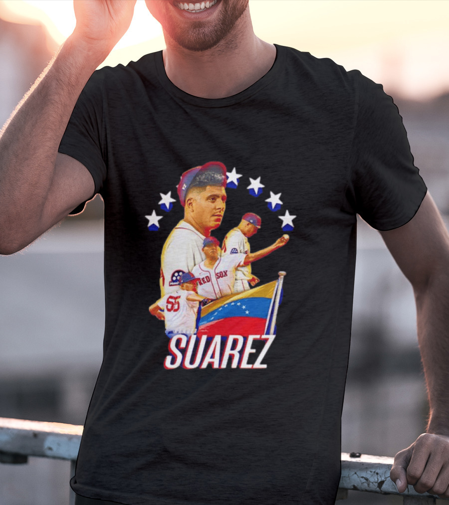 Ranger Suarez Philadelphia Phillies MLB Venezuela Flag Star Baseball T-Shirt