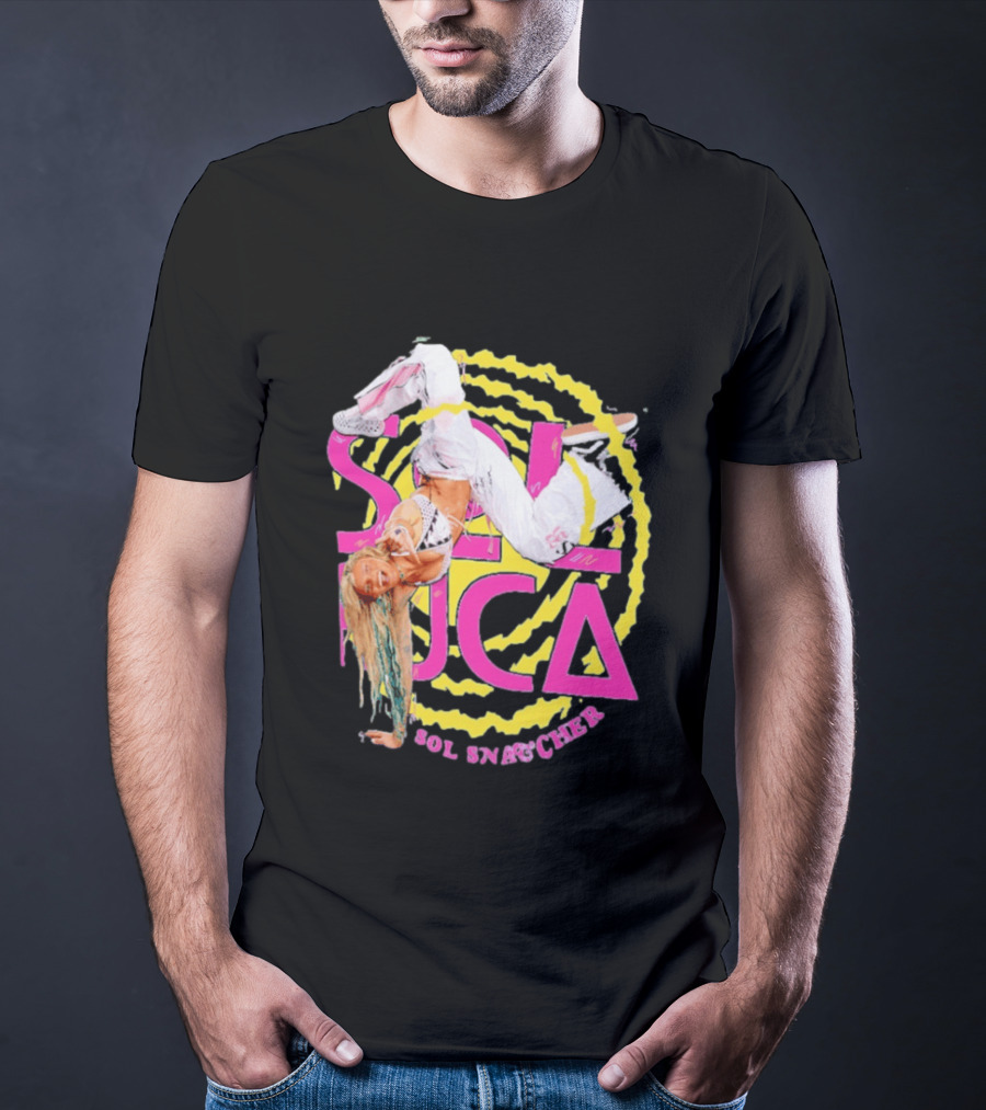 Sol Ruca Sol Snatcher WWE NXT Wrestling Star Colorful Backflip Action T-Shirt