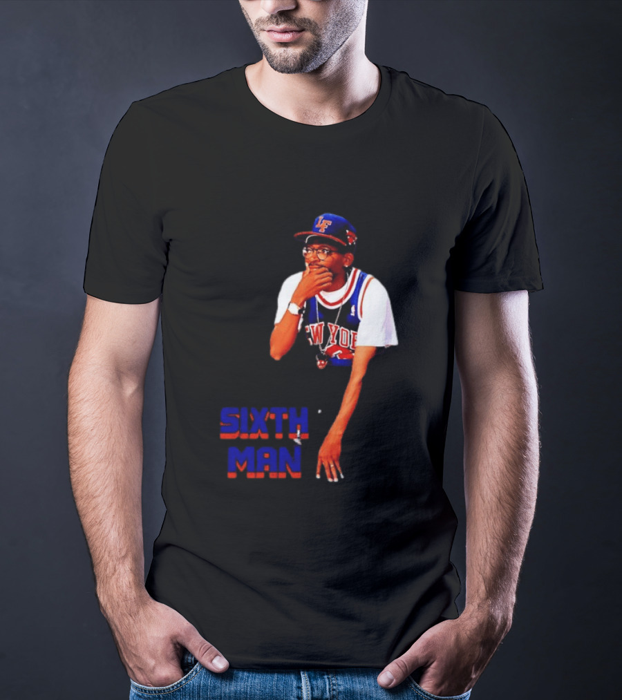 Spike Lee New York Knicks Sixth Man Yankees Cap T-Shirt