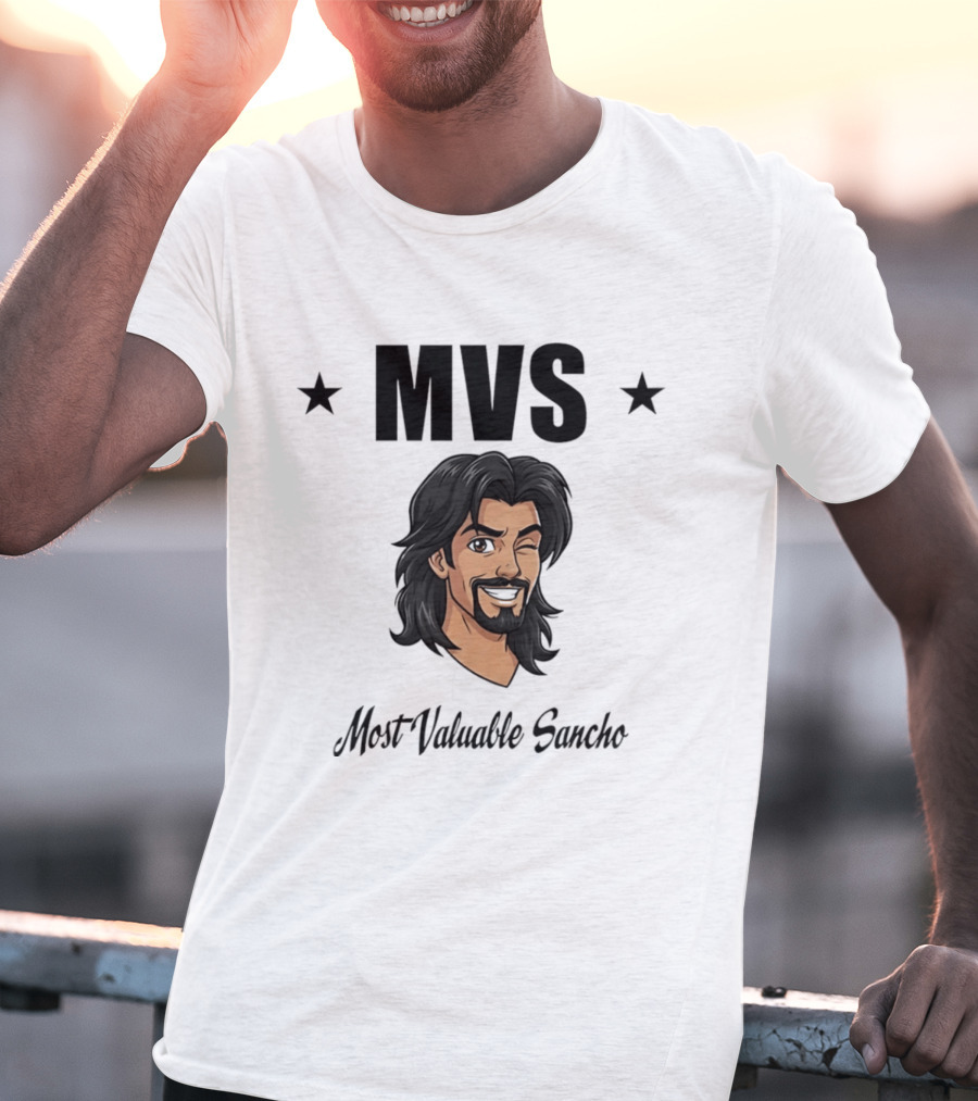 MVS Most Valuable Sancho Star Wink Humor T-Shirt