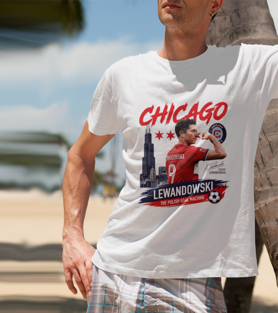 Chicago Fire FC Lewandowski The Polish Goal Machine T-Shirt