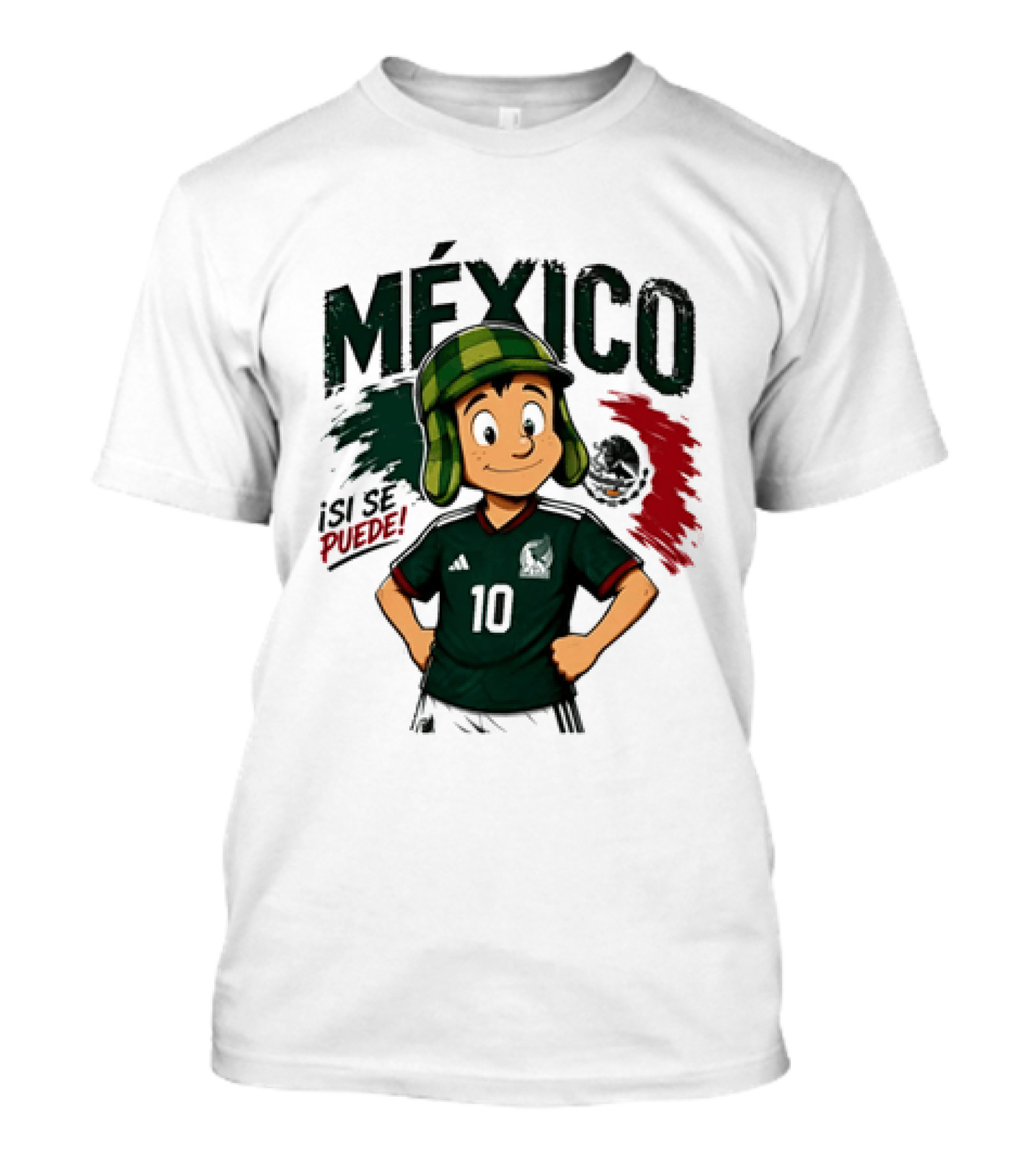 México El Chavo Del Ocho Isi Se Puede Football Soccer Jersey 10 T-Shirt