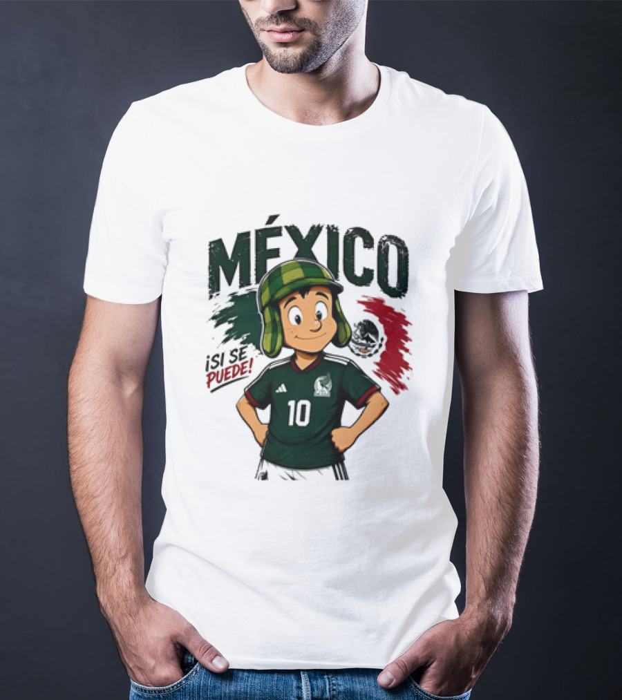 México El Chavo Del Ocho Isi Se Puede Football Soccer Jersey 10 T-Shirt