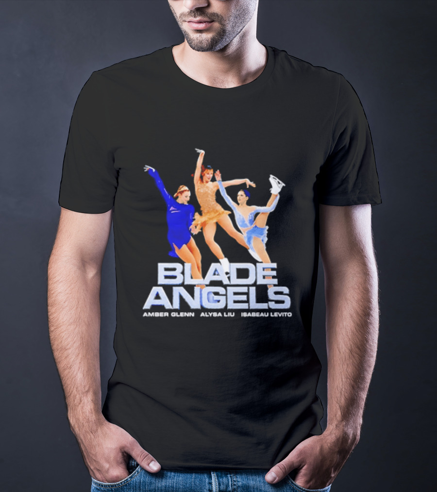 Blade Angels Amber Glenn Alysa Liu Isabeau Levito Team USA Figure Skating T-Shirt