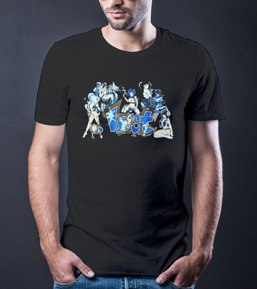 Lost Anime Girls With Weapons And Creatures T-Shirt