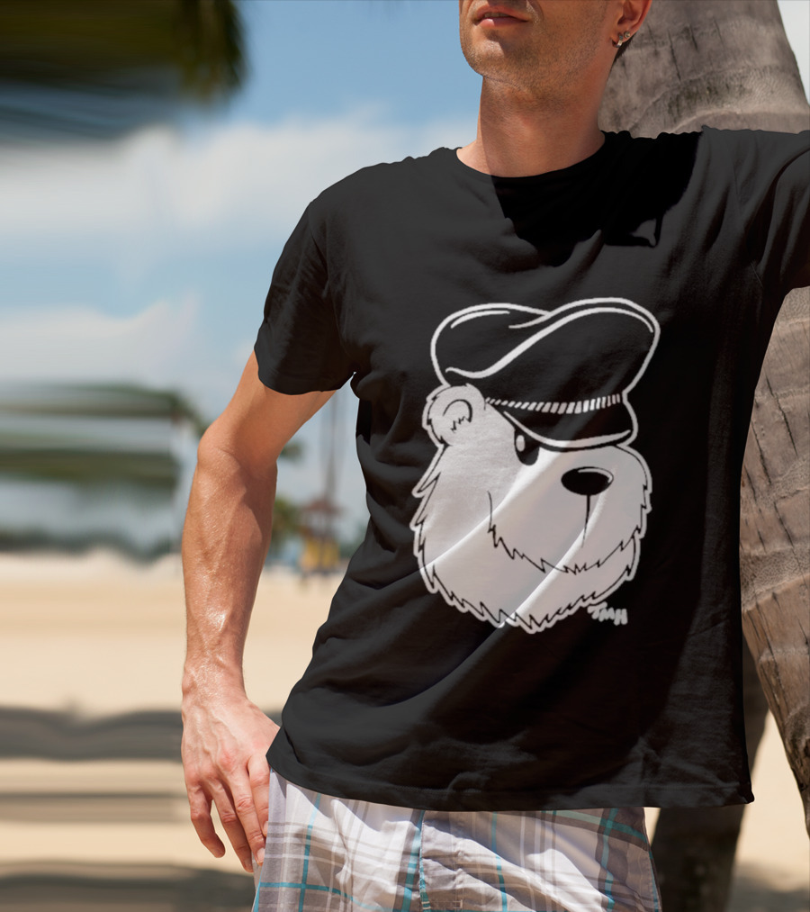Bear With Police Officer Hat T-Shirt