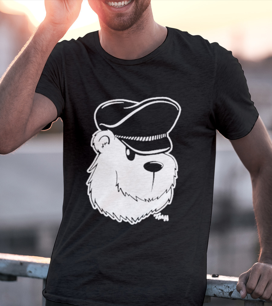 Bear With Police Officer Hat T-Shirt