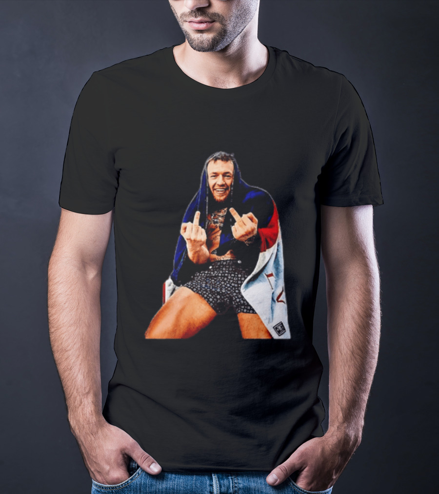 Conor McGregor The Notorious UFC MMA Middle Fingers T-Shirt