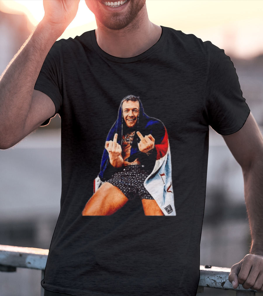 Conor McGregor The Notorious UFC MMA Middle Fingers T-Shirt