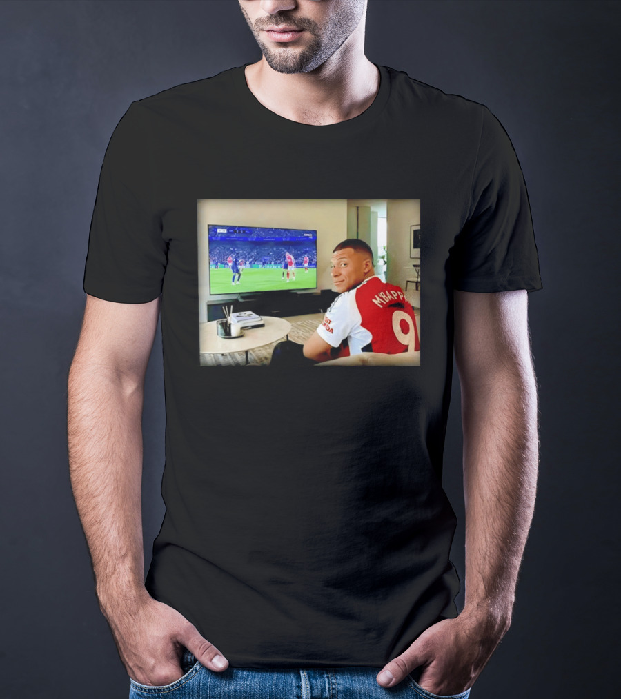 Kylian Mbappé No 9 Arsenal Jersey Visit Rwanda T-Shirt