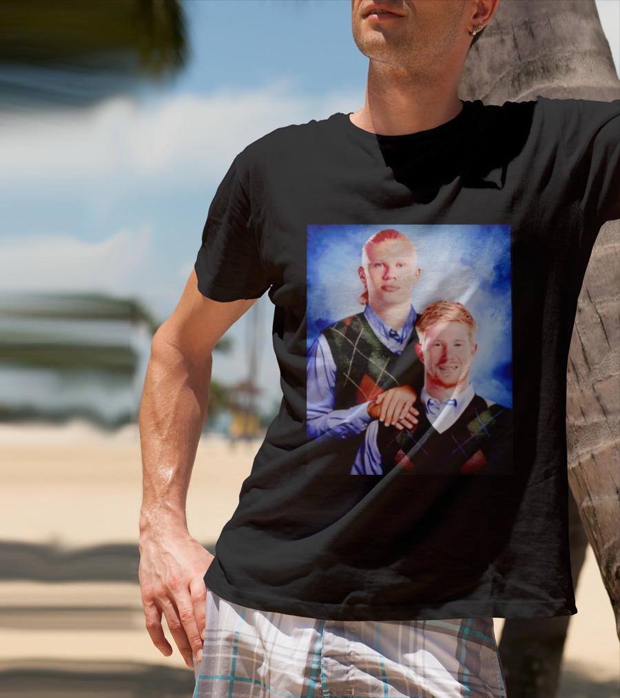 Erling Haaland Kevin De Bruyne Step Brothers Manchester City FC T-Shirt