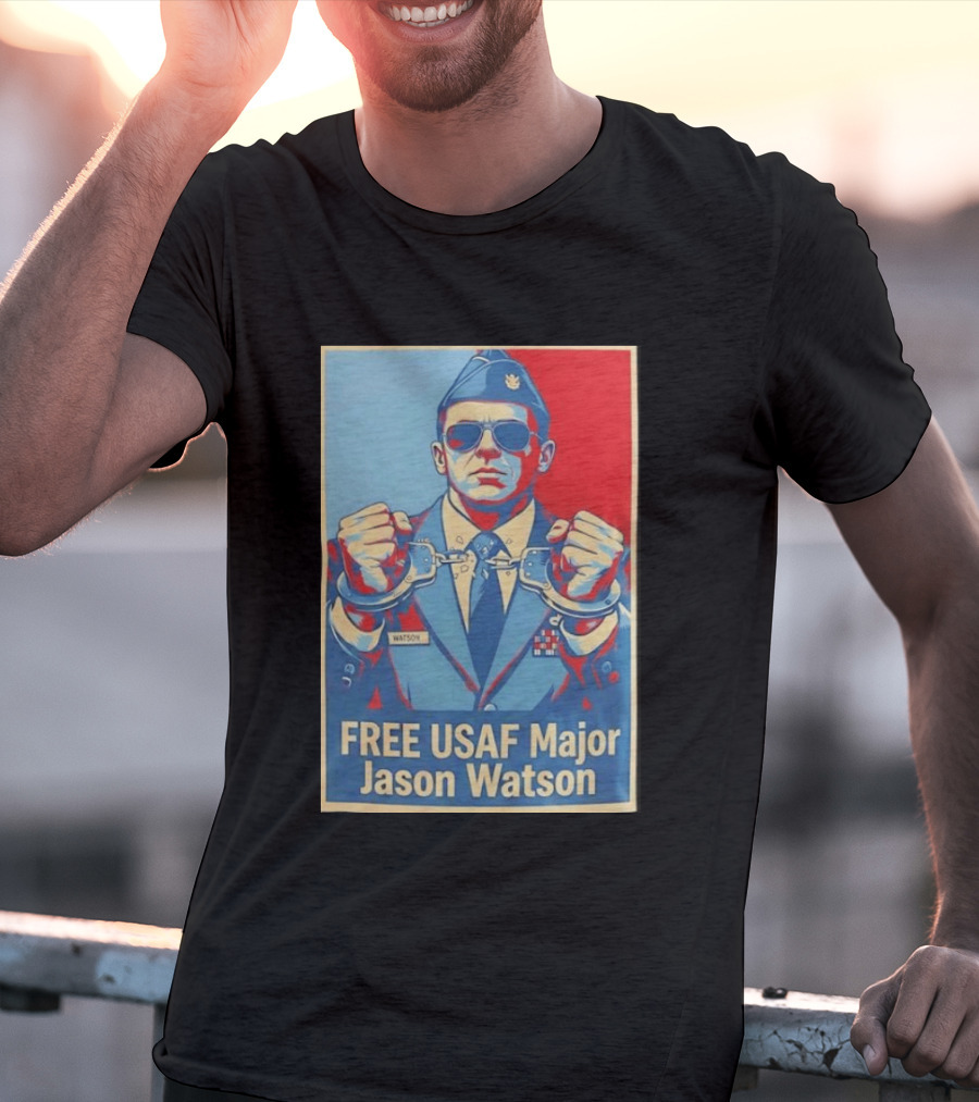 FREE USAF Major Jason Watson Handcuffed T-Shirt