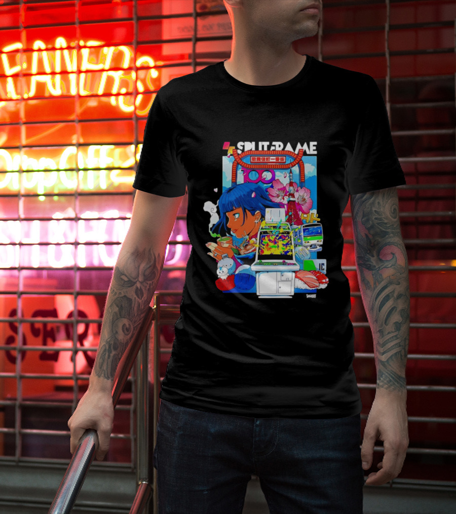 Tokyo Ramen Arcade Splitframe Kabukicho Ichibangai 100 IC Japanese T-Shirt