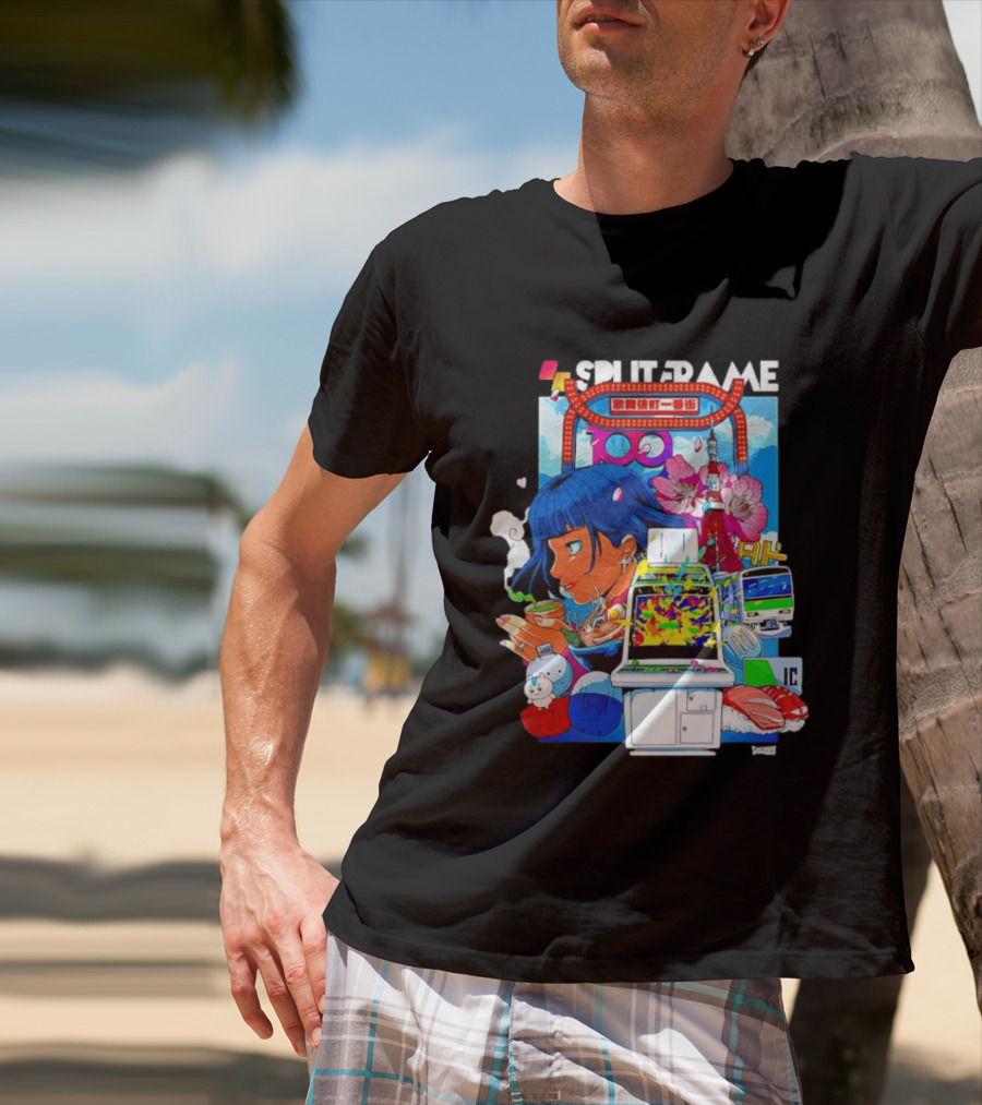 Tokyo Ramen Arcade Splitframe Kabukicho Ichibangai 100 IC Japanese T-Shirt