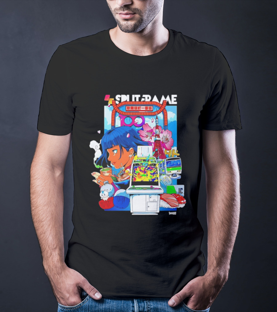 Tokyo Ramen Arcade Splitframe Kabukicho Ichibangai 100 IC Japanese T-Shirt