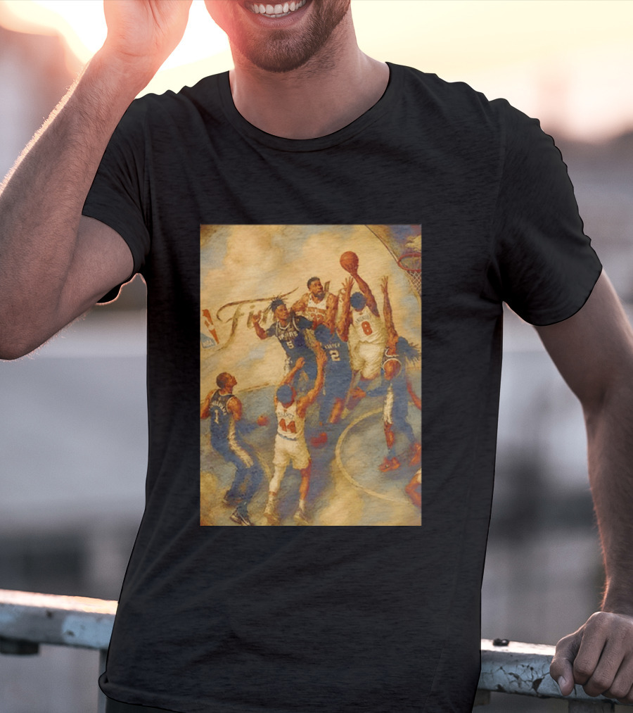 NBA Finals Victor Wembanyama OG Anunoby Tip In New York Knicks Basketball T-Shirt