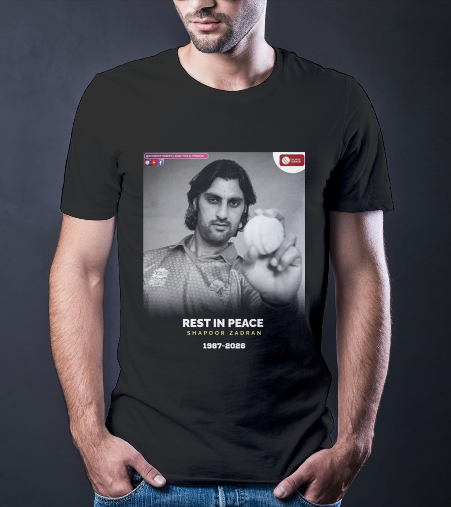 Rest In Peace Shapoor Zadran 1987 2026 T20 World Cup T-Shirt
