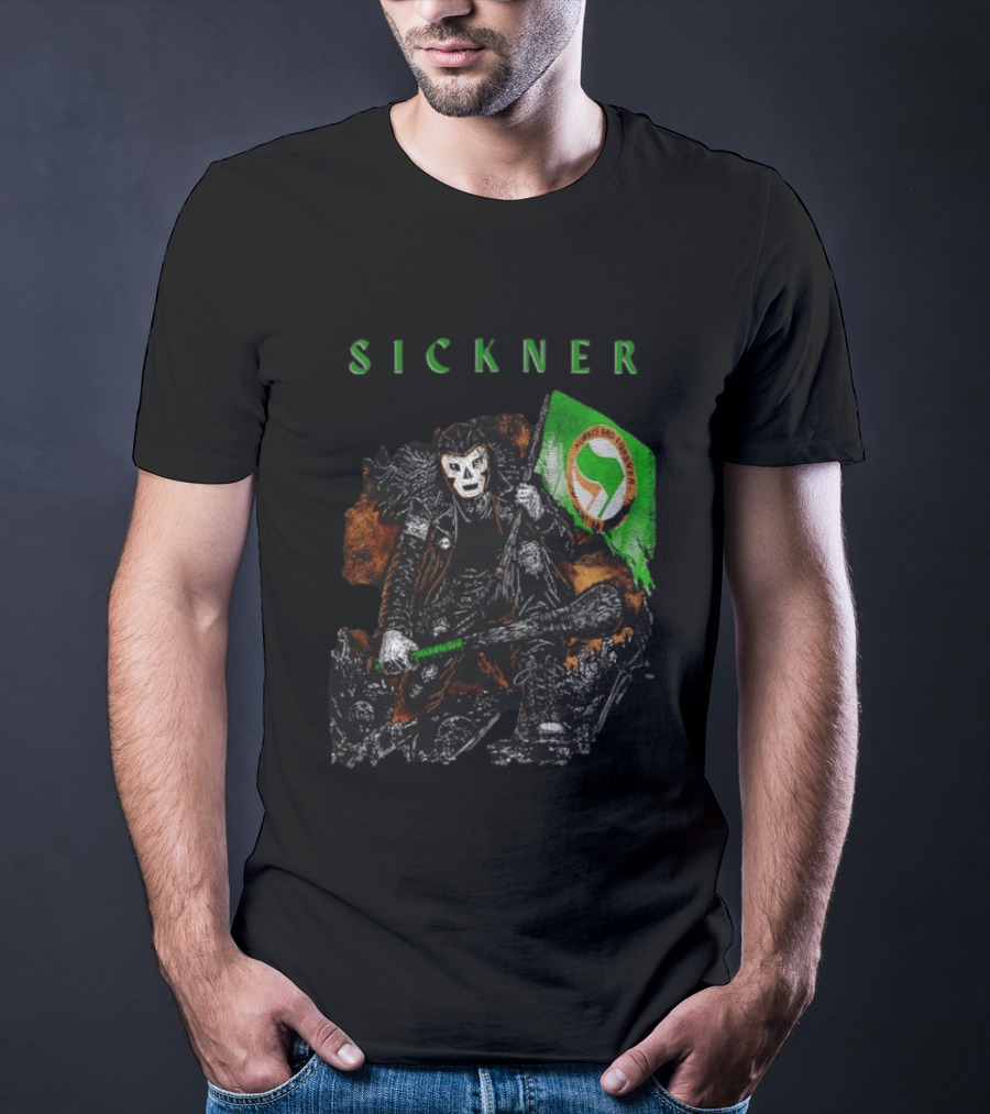 Sickner Mask Warrior Always And Forever Antifascist Hurling Stick T-Shirt