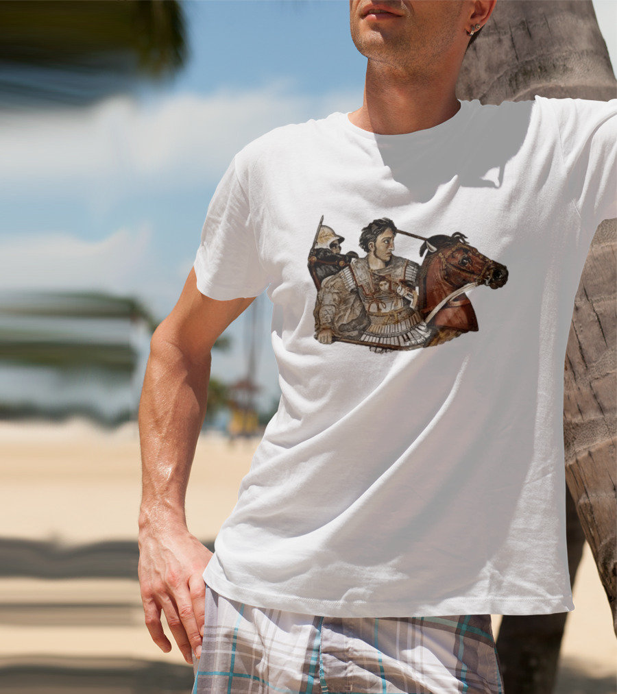 Alexander The Great Battle Of Issus Mosaic Iconic Historical Scene T-Shirt