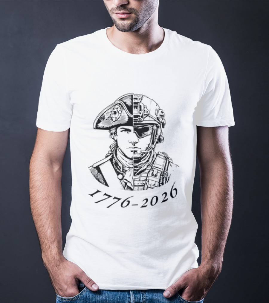 1776 2026 American Patriot Soldier Evolution Of Liberty T-Shirt