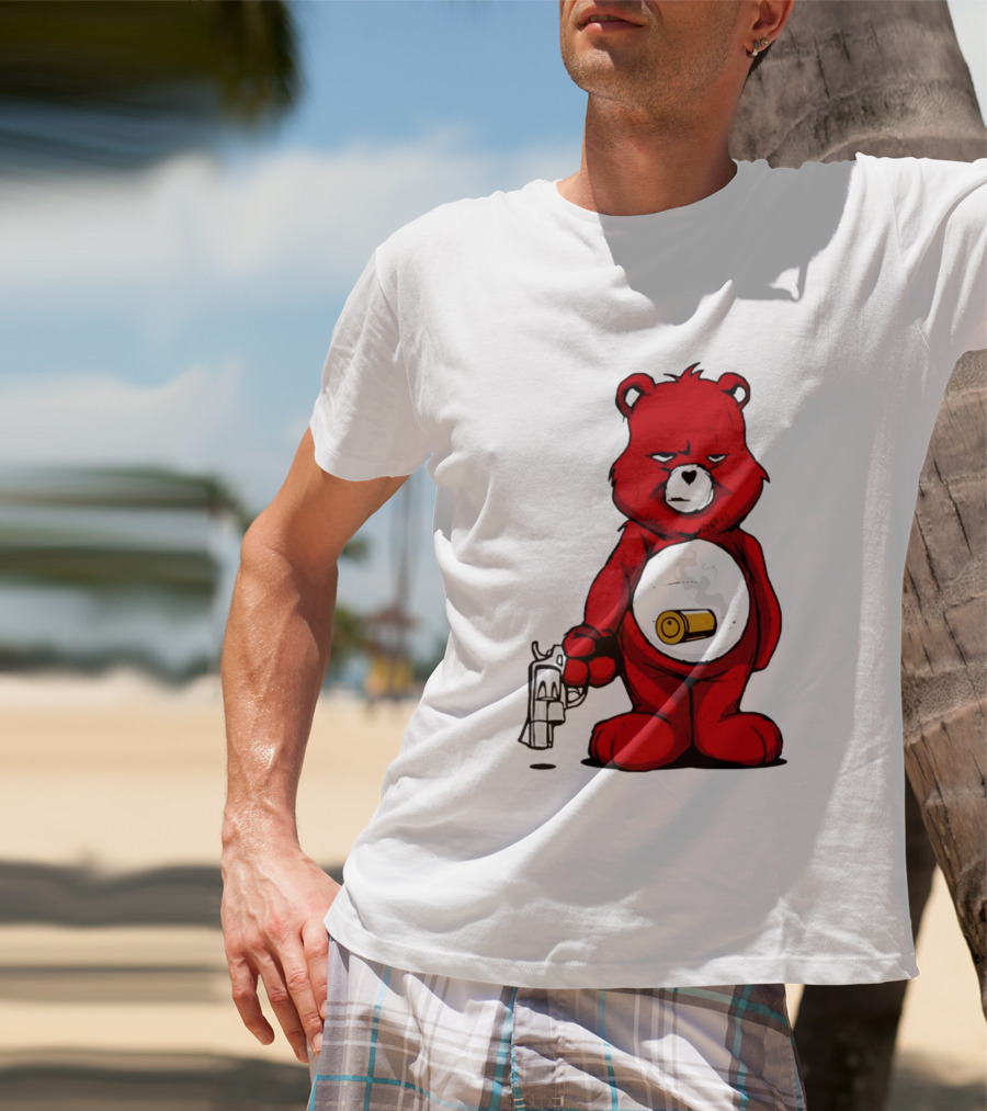 Bang Bear Revolver And Bullet Grunt T-Shirt