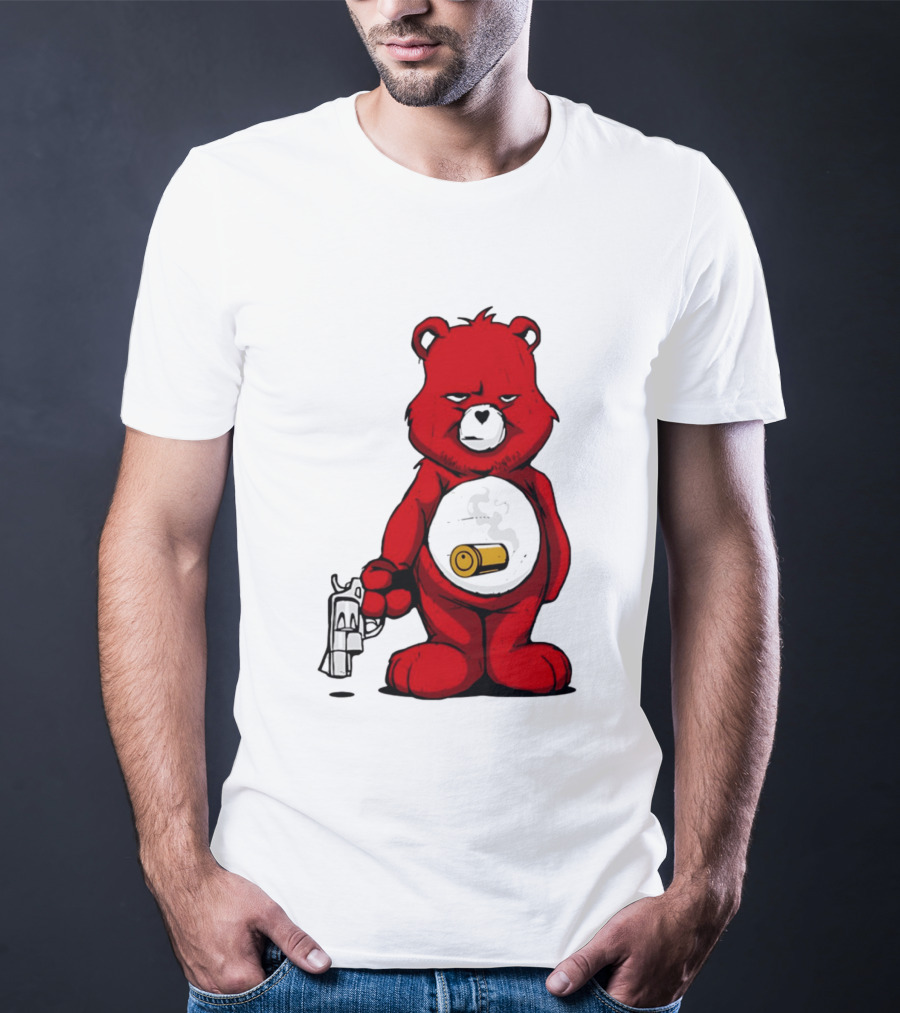 Bang Bear Revolver And Bullet Grunt T-Shirt