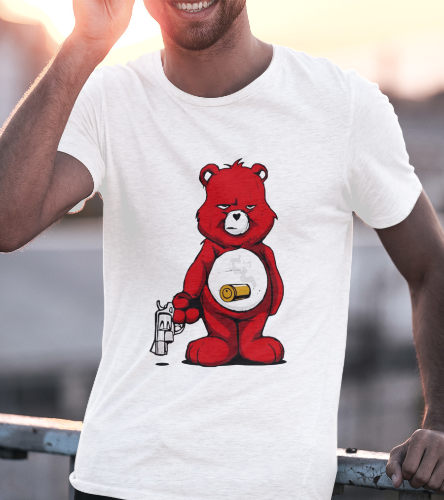 Bang Bear Revolver And Bullet Grunt T-Shirt