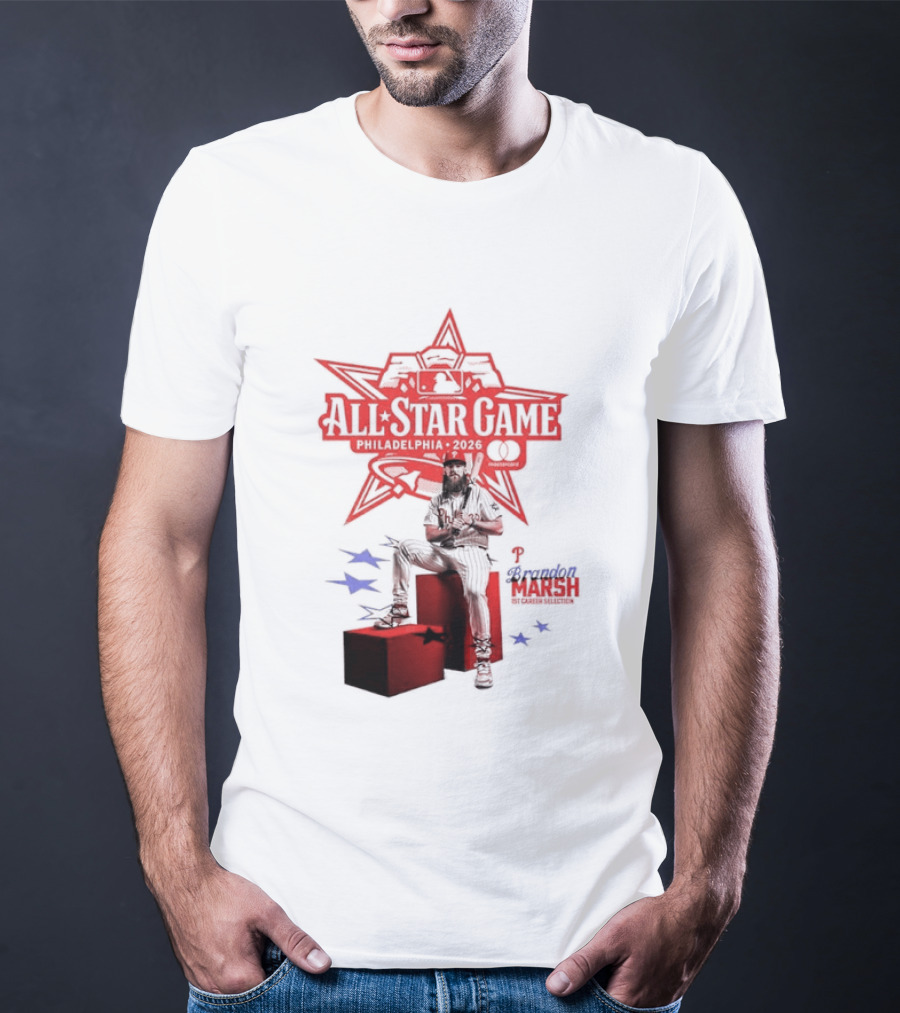 Brandon Marsh Philadelphia Phillies 2026 MLB All Star Game T-Shirt