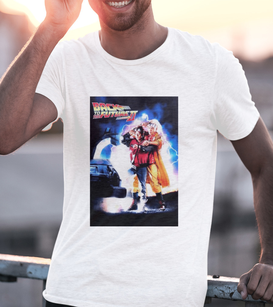 Back To The Future Part II Marty McFly Doc Brown Characters T-Shirt