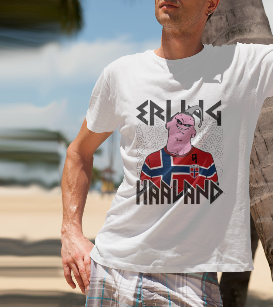Erling Haaland Buu Norway Football Fusion T-Shirt