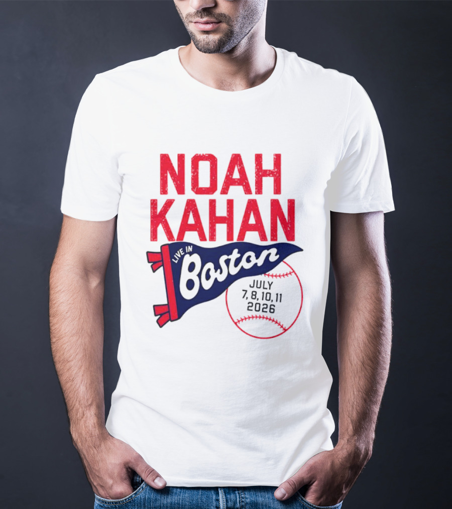 Noah Kahan Boston Concert July 7 8 10 11 2026 T-Shirt