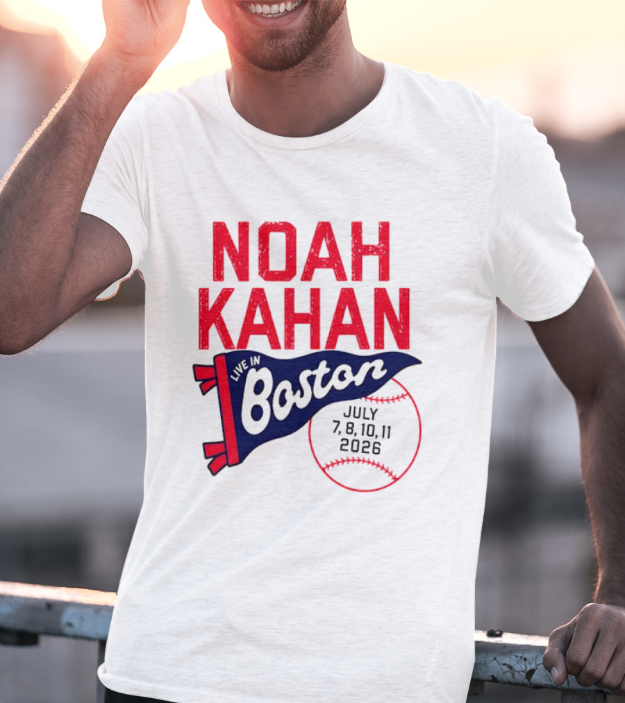 Noah Kahan Boston Concert July 7 8 10 11 2026 T-Shirt