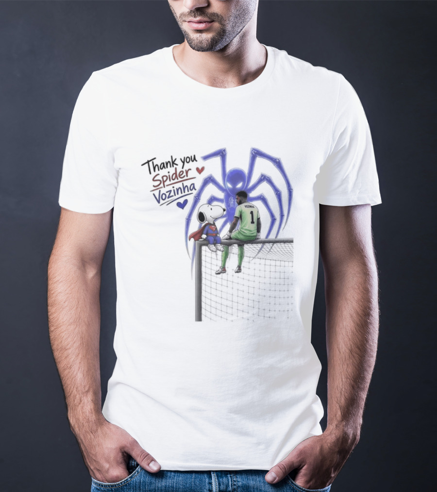 Thank You Spider Vozinha Snoopy Superman Cape Verde National Team T-Shirt