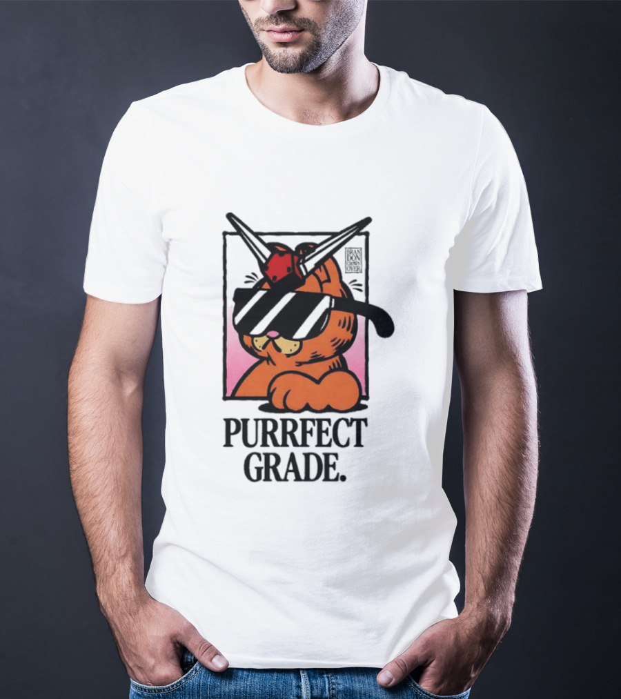 Gundam Purrfect Grade Cat Sunglasses Robot Mashup T-Shirt