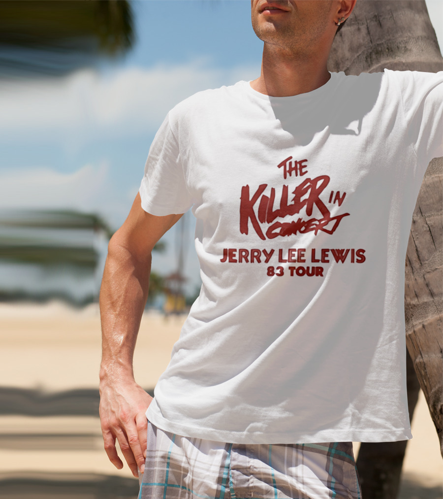 Jerry Lee Lewis The Killer In Concert 83 Tour T-Shirt