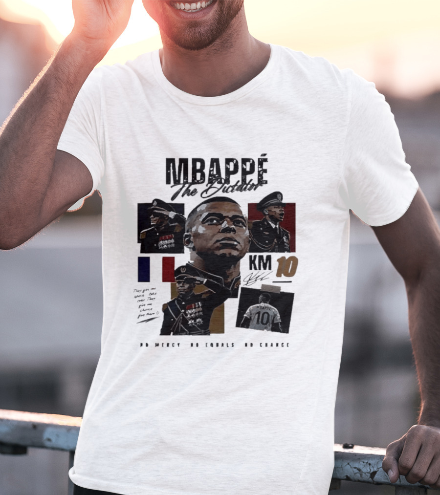MBAPPÉ The Leader KM 10 No Mercy No Equals No Chance T-Shirt